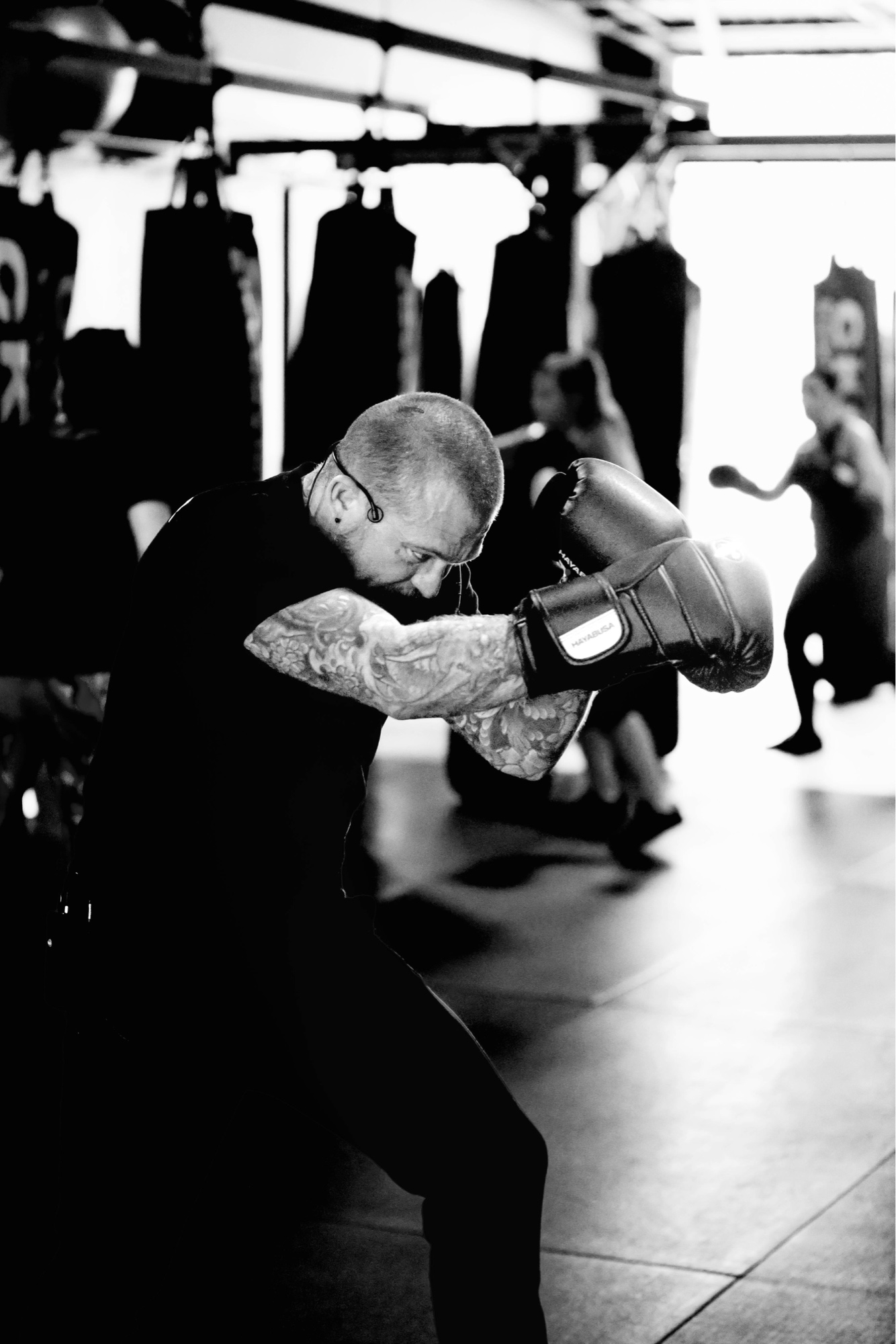 Shaun Anderson coaching pad work, drilling technique and discipline